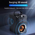 thumbnail image 2 of 2200mAh Big Power Bluetooth Speaker Subwoofer Wireless Portable Heavy Card Big Power Speaker Bass Stereo Speakers Music Player LCD Display FM Radio TF, 2 of 9