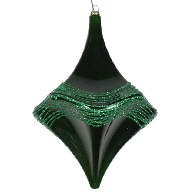 Vickerman MT194004D 8 Po. Ornement Candy Glitter Drop Vert