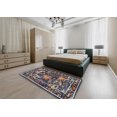 thumbnail image 4 of Ahgly Company Indoor Round Traditional Plum Purple Persian Area Rugs, 3' Round, 4 of 6