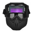 thumbnail image 1 of Auto Darkening Welding Full Face Arc Shield with Large View Lens for Infrared Heat Insulation Eye Gear, 1 of 4
