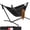 Onyx, variant on Best Choice Products 2-Person Brazilian-Style Cotton Double Hammock with Stand Set w/ Carrying Bag - Desert Stripes