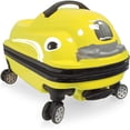 thumbnail image 1 of TUCCI Enfants Dashmobile 20 Pouces Jaune à Imprimé Intégral Valise Rigide à Chevaucher Type Bagage, 1 of 4