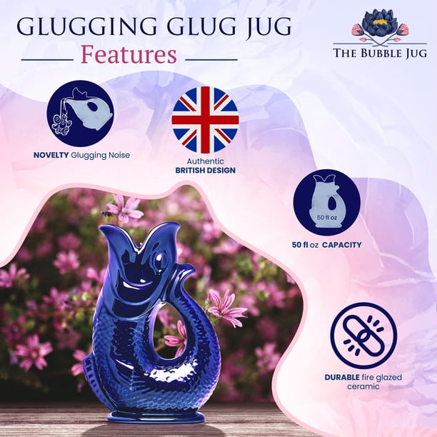 The Bubble Jug® Dark Cobalt Blue 50 fl oz 1.5L Litre Extra Large
