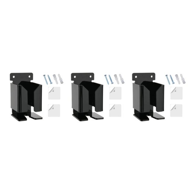 Transemion Organise des Outils de Rasage avec un Support de Rasoir Durable et Exquis Facile à Installer Noir 3Set