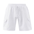 thumbnail image 3 of Solid Color Cargo Pants for Men‘s Summer Style  Slim Fit Casual Shorts, 3 of 6