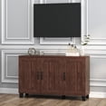 thumbnail image 4 of Costway Buffet Bahut à 3 Portes Armoire de Rangement Crédence Console Tablette Réglable Brun, 4 of 10