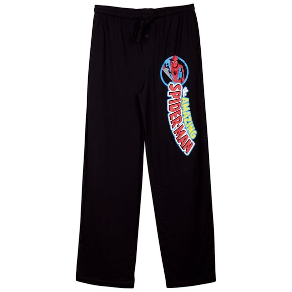 Marvel Amazing Spider-Man Classic Character Logo Adult Lounge Pants (Small)