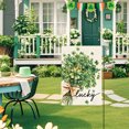 thumbnail image 2 of St. Patricks Day St. Patrick's Day Garden Flag Four Leaves, 2 of 5