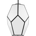 thumbnail image 1 of Progress Lighting Latham Suspension 14 Pouces Noir Mat avec Verre Artistique, 1 of 7
