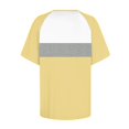 thumbnail image 5 of Timegard Womens Top Crewneck Drop Shoulder Short Sleeve Blouse Casual Comfy Color Block Tee Shirts Top, 5 of 5