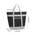 thumbnail image 3 of Insulated Cooler Bag, Reusable 40l Soft Cooler Bags, Cooler Leak Proof Portable Thermal Bags For Groceries Beach Black, 3 of 5