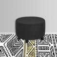 thumbnail image 3 of GUOOL Housses Rondes pour Pouf Housses pour Pouf en Spandex Amovibles Housses de Protection pour Repose-Pieds Noir, 3 of 8