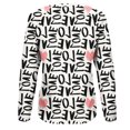 thumbnail image 4 of Qertyioot Chandail de la Saint-Valentin pour Femmes, Blouse à Manches Longues Imprimée Col Rond Tunique Décontractée, 4 of 5
