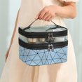 thumbnail image 4 of Organization and Storage Zippered Tote Bag, Portable Bathroom Travel Bag In Waterproof Clear Pvc Double Layer Cosmetic Bag, 4 of 5