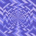 thumbnail image 1 of Ahgly Company Tapis d'Intérieur Lavable en Machine Carré Transitionnel Mimosa Violet, 5 Pieds Carré, 1 of 7