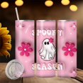 thumbnail image 1 of SuChun Glass Bottle Spectral Sipper: 20oz Insulated Straight Tumbler Perfect Car Cup High Style & Function Pink, 1 of 3