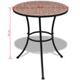 thumbnail image 4 of vidaXL 3 Piece Bistro Set Ceramic Tile Terracotta, 4 of 5