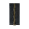 thumbnail image 4 of COSTUMAKERS One-Way Separating Zipper #5 Antique Brass Metal Teeth 65 cm (25.6 in) Black, tab pull, 4 of 4