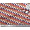 thumbnail image 2 of Soimoi Tissu en Poly Georgette à Rayures Horizontales, Tissu Imprimé au Mètre, 42 Pouces de Large, 2 of 5