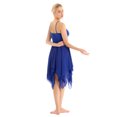 thumbnail image 2 of iiniim Robe de Danse Moderne Lyrique pour Femmes Costume de Danse à Bretelles Spaghetti Robes de Danse Athlétiques Bleu TG, 2 of 7