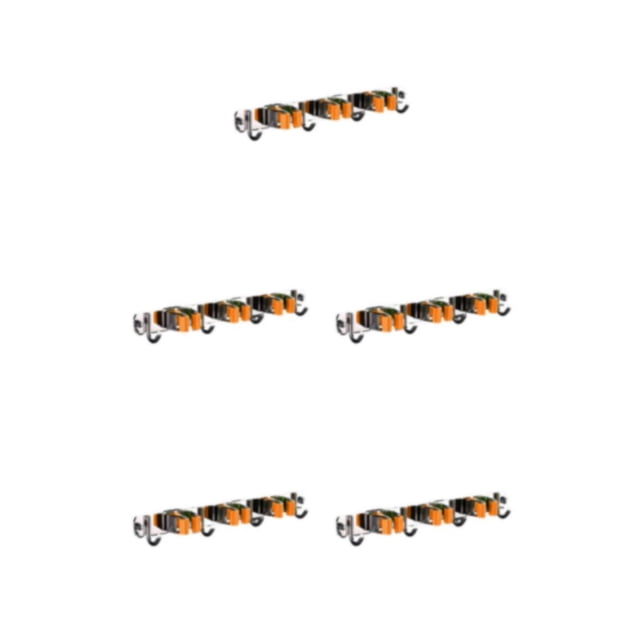 Youkk Multifunctional Swab Holder - Easy And Quick Installation With Strong Load-bearing Capacity Through Thickening orange 3 clips and 4 hooks 5Set