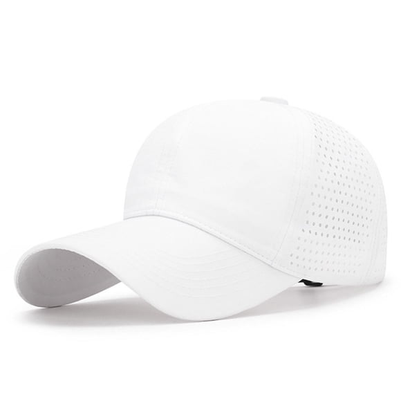 Aocisk Casquette de Baseball de Performance Extérieure Printemps Été, Légère et Respirante en Maille, Chapeau de Sport pour Hommes et Femmes, Blanc, Taille Unique