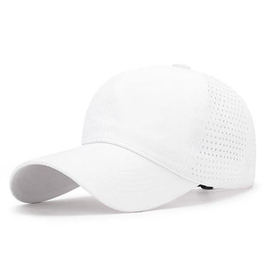 Aocisk Spring Summer Outdoor Performance Baseball Cap Lightweight Breathable Mesh Sport Hat for Men and Women White One Size