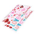 thumbnail image 3 of 2Pcs Saint Valentin Fenêtre Autocollant Décoration Coeur Motif Sticker Mur Partie Fournitures, 3 of 14