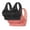 Red, variant on Yuzhih 2 Pack Womens Lace Push up Everyday Bras Comfortable Wireless Bralettes V Neck Seamless Sleeping Basic Bras