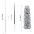 thumbnail image 2 of MesaSe Long Telescopic Extendable Feather Duster  Bendable Microfiber Duster with Stainless Steel Extension Pole Up to 110‘‘ Cobweb Brush Static Hand Duster for Cleaning Ceiling Fan Cars, 2 of 8