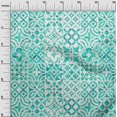thumbnail image 3 of oneOone Velvet Turquoise Green Fabric Floral Sewing Material Print Fabric By The Yard 58 Inch Wide, 3 of 5