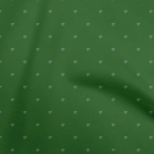 oneOone Velvet Green Fabric Asian Floral Craft Projects Decor Fabric Printed By The Yard 58 Inch Wide
