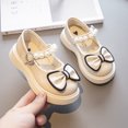 thumbnail image 4 of Chaussures en Cuir Noires pour Filles Chaussures en Cuir Blanches Chaussures de Princesse Chaussures de Performance Printemps et Automne Chaussures pour Bébé Super Souples, 4 of 5
