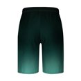 thumbnail image 3 of DPTALR Men Casual Gradation Print Shorts With Pockets Elastic Waist Beach Pants, 3 of 4