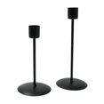 thumbnail image 1 of 2x Taper Candle Holder Candlestick Table Centerpiece silver tall stick Dinner Ornament Black, 1 of 9