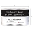 thumbnail image 4 of Black & White 6 Triple Roll 363 Sheets 2-Ply Bathroom Tissue, 4 of 5