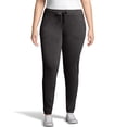thumbnail image 1 of Hanes Womens French Terry Jogger with Pockets, S, Black Heather, 1 of 3