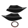 thumbnail image 2 of Rear Bumper Splitter, Aerodynamic Direct Fit Racing Style Left Right Bumper Side Lip  For Cars Glossy Black,Carbon Fiber Style, 2 of 8