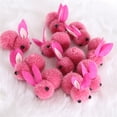 thumbnail image 2 of Stuffed Easter Bunny Decoration 10 Pack 2.16 in Mini Plush Rabbit Toy for Easter Holiday Party Supplies, 2 of 3