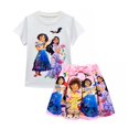 thumbnail image 1 of HAWEE Mignonne Robe Encanto Mirabel pour Filles Costume Isabela Cosplay avec 3 Pcs, 1 of 7