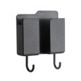 thumbnail image 1 of Slim Wall Mounted Phone Holder, Compact Storage Rack for Remote Controls, 10x11.5x2.5cm, White/Gray, 1 of 6