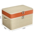 thumbnail image 1 of Wardrobe Clothes Organizer Double Layer Zipper Clothes Storage Bag Wardrobe Storage Box Portable Storage Bag Winter Quilt Storage Box Storage Bag Organizer, 1 of 6