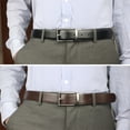 thumbnail image 2 of Maikun Mens Reversible Leather Belt, Dress Casual Belts for Men, One Belt Reverse For 2 Sides, 2 of 3