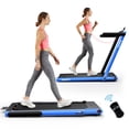 thumbnail image 1 of SuperFit 2.25HP 2 in 1 Folding Treadmill W/ APP Control Speaker Remote Control Blue, 1 of 10