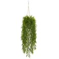 thumbnail image 1 of Nearly Natural 8888 50 in. Mini Bamboo Artificial Plant in Hanging Metal Bucket, 1 of 1