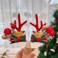 thumbnail image 1 of Christmas Hair Clip Christmas Antler Hair Clips Christmas Reindeer Hair Clip Antler Hair Ornament Christmas Hair Accessories Christmas Antler Hair Clips Cute Exquisite Plush, 1 of 5