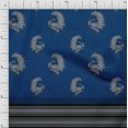 thumbnail image 1 of Soimoi Modal Satin Fabric Stripe & Peacock Panel Print Fabric by The Yard 42 Inch Wide, 1 of 2