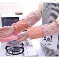thumbnail image 3 of Reusable Waterproof Oilproof Oversleeves Arm Sleeves Covers Women Arm Protection Polyester Sleeves for Restaurant Kitchen Cleaning Tool[Coffee], 3 of 5
