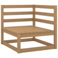 thumbnail image 1 of vidaXL Canapé d'Angle de Jardin Brun Miel Bois Massif Pin, 1 of 1