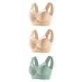 thumbnail image 1 of Timegard Womens Plus Size Bras No Underwire Full Coverage Mesh Breathable Comfort Everyday Bralette, 1 of 2